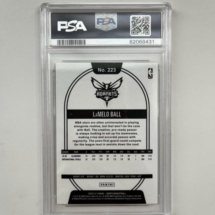 LaMelo Ball 2020/21 Hoops RC #223 **PSA GEM MINT 10** - Premium Graded Cards from 1of1 Collectables - Just $149! Shop now at 1of1 Collectables