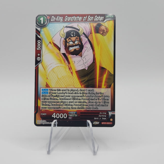 Ox-King, Grandfather of Son Gohan - Wild Resurgence (BT21) - Premium Ox-King from 1of1 Collectables - Just $2! Shop now at 1of1 Collectables