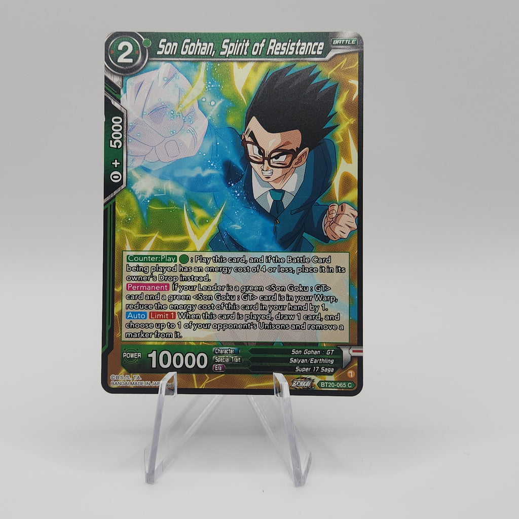Son Gohan, Spirit of Resistance - Power Absorbed (DBS-B20) - Premium Son Gohan from 1of1 Collectables - Just $2! Shop now at 1of1 Collectables