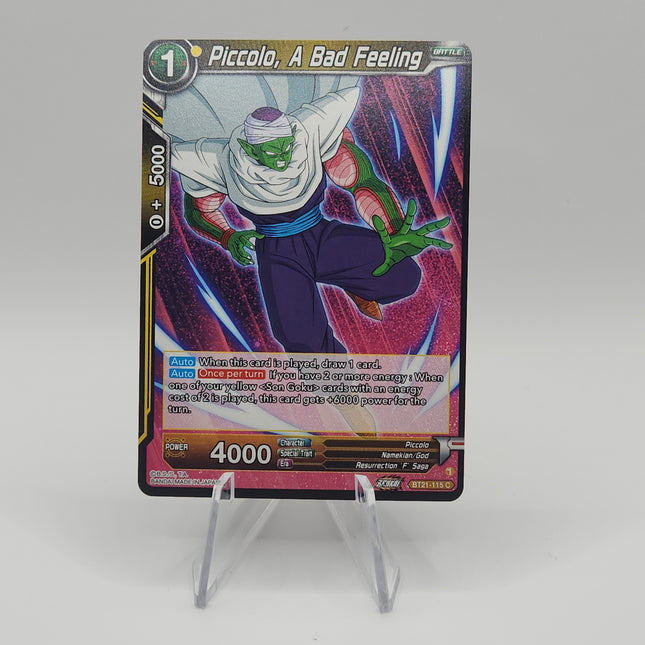 Piccolo, A Bad Feeling - Wild Resurgence (BT21) - Premium Piccolo from 1of1 Collectables - Just $2! Shop now at 1of1 Collectables