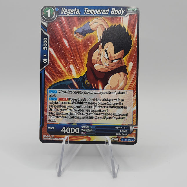 Vegeta, Tempered Body - Wild Resurgence (BT21) - Premium Vegeta from 1of1 Collectables - Just $2! Shop now at 1of1 Collectables