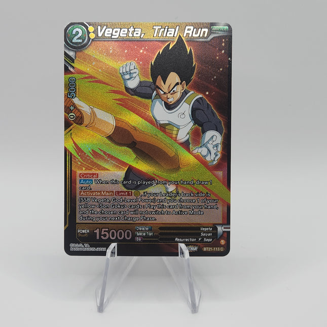 Vegeta, Trial Run - Wild Resurgence (BT21) (FOIL) - Premium Vegeta from 1of1 Collectables - Just $4! Shop now at 1of1 Collectables