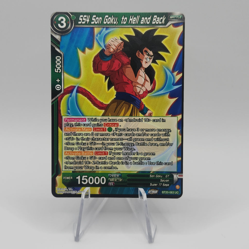 SS4 Son Goku, to Hell and Back - Power Absorbed (DBS-B20) - Premium Son Goku from 1of1 Collectables - Just $2! Shop now at 1of1 Collectables