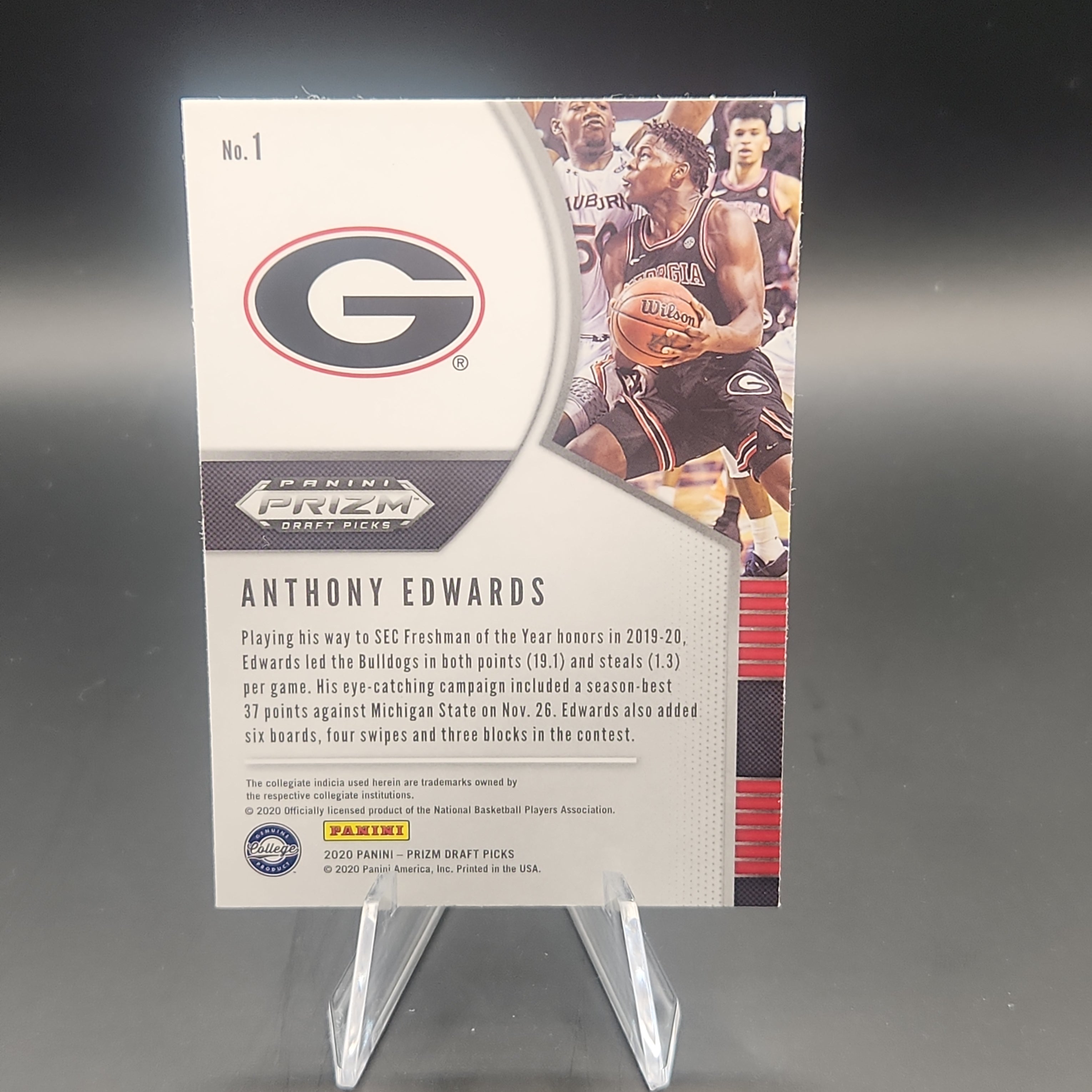 Anthony Edwards - 2020/21 Prizm Draft Picks RC #1 - Premium  from 1of1 Collectables - Just $10! Shop now at 1of1 Collectables