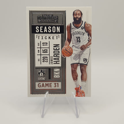 James Harden 2020/21 Contenders Season Ticket #94 - Premium  from 1of1 Collectables - Just $4.50! Shop now at 1of1 Collectables