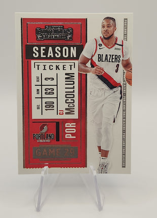 CJ McCollum 2020/21 Contenders Season Ticket #59 - Premium  from 1of1 Collectables - Just $4.50! Shop now at 1of1 Collectables