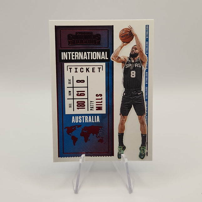 Patty Mills 2020/21 Contenders International Australia Red Parallel #4 - Premium  from 1of1 Collectables - Just $4.50! Shop now at 1of1 Collectables