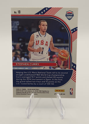 Stephen Curry 2020/21 Prizm Silver Holo USA Team #10 - Premium  from 1of1 Collectables - Just $20! Shop now at 1of1 Collectables