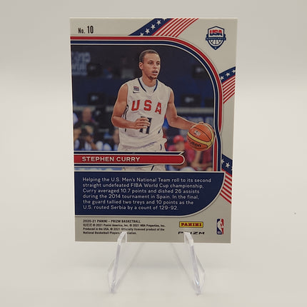 Stephen Curry 2020/21 Prizm Silver Holo USA Team #10 - Premium  from 1of1 Collectables - Just $20! Shop now at 1of1 Collectables