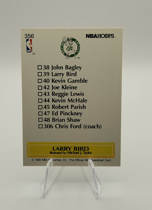 Larry Bird 1990 Hoops Michael Taylor Art Checklist #356 - Premium  from 1of1 Collectables - Just $22! Shop now at 1of1 Collectables