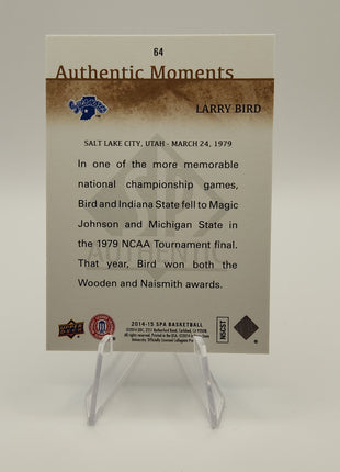 Larry Bird 2014/15 SPA Basketball Authentic Moments #64 - Premium  from 1of1 Collectables - Just $6.50! Shop now at 1of1 Collectables