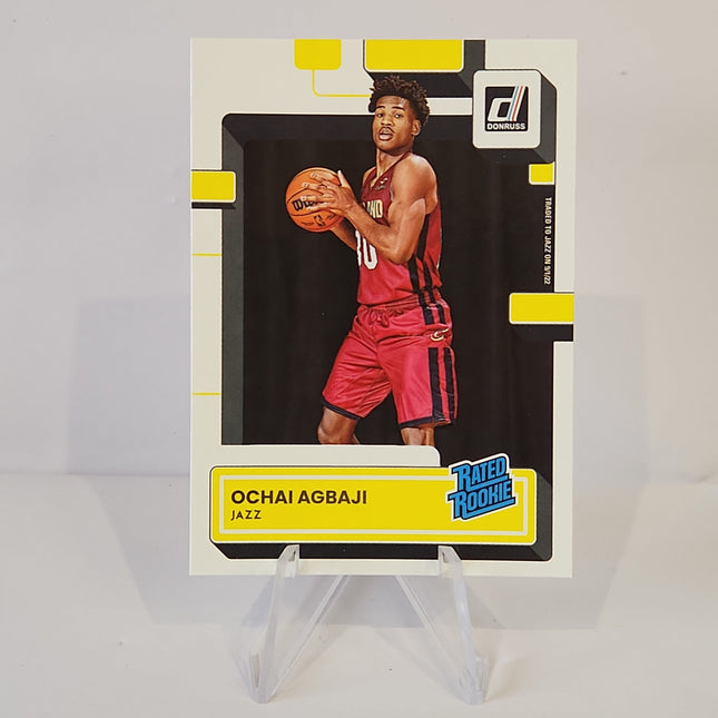 Ochai Agbaji 2022/23 Donruss Rated Rookie #214 - Premium  from 1of1 Collectables - Just $2.50! Shop now at 1of1 Collectables