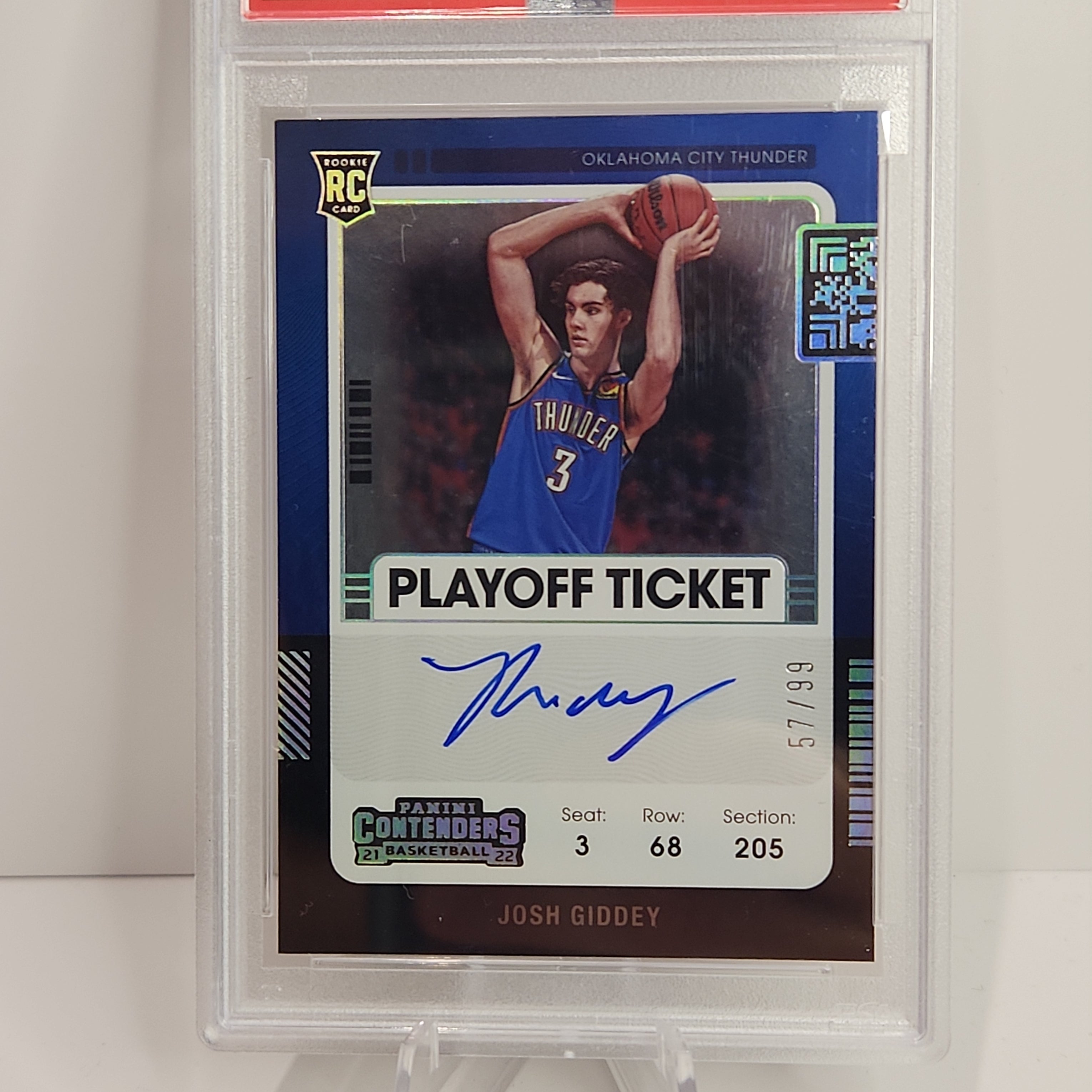 Josh Giddey 2021/22 Contenders Playoff Ticket Variation Auto #106 **PSA NNM-MT 8** - Premium  from 1of1 Collectables - Just $550! Shop now at 1of1 Collectables