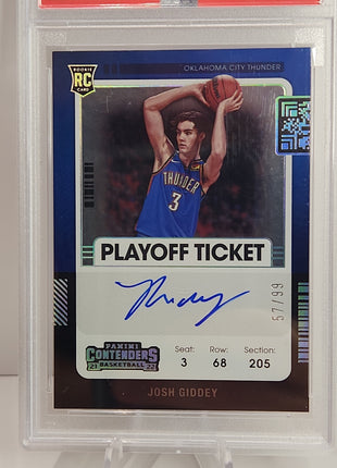 Josh Giddey 2021/22 Contenders Playoff Ticket Variation Auto #106 **PSA NNM-MT 8** - Premium  from 1of1 Collectables - Just $550! Shop now at 1of1 Collectables