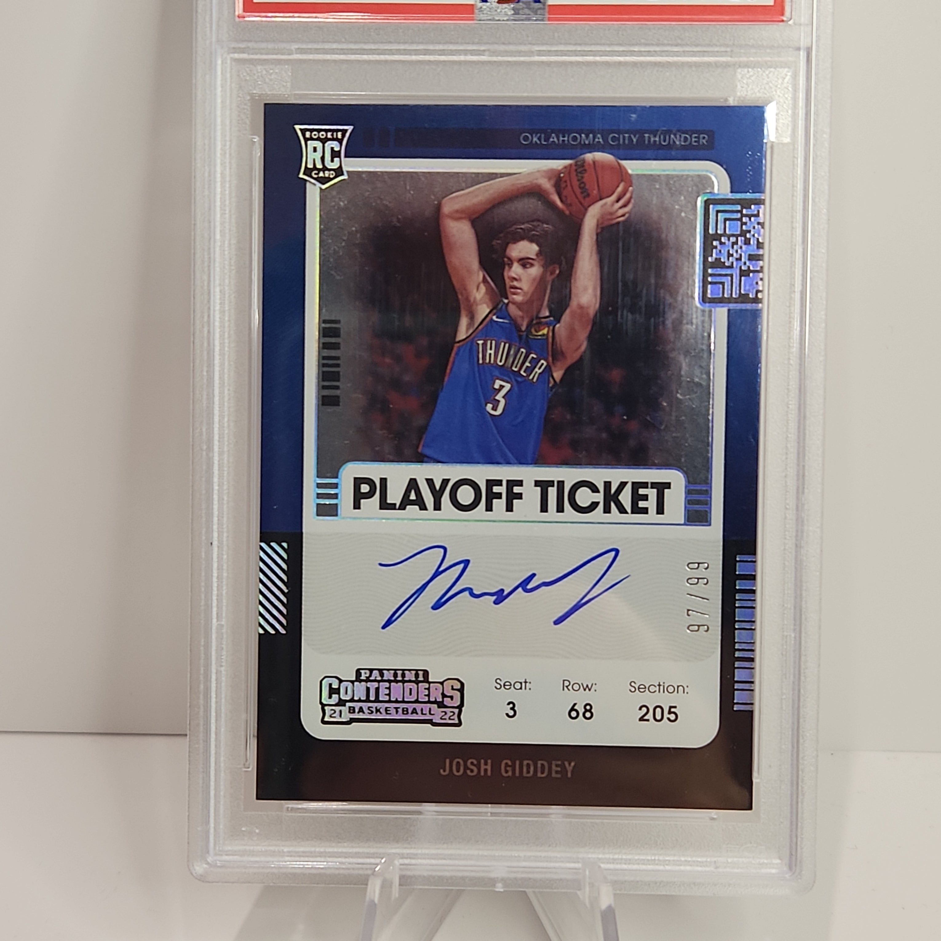 Josh Giddey 2021/22 Contenders Playoff Ticket Variation Auto #106 **PSA NM 7** - Premium  from 1of1 Collectables - Just $495! Shop now at 1of1 Collectables