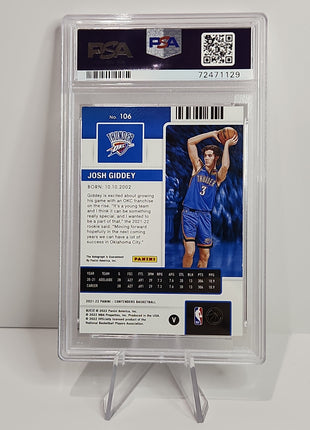 Josh Giddey 2021/22 Contenders Playoff Ticket Variation Auto #106 **PSA NM 7** - Premium  from 1of1 Collectables - Just $495! Shop now at 1of1 Collectables