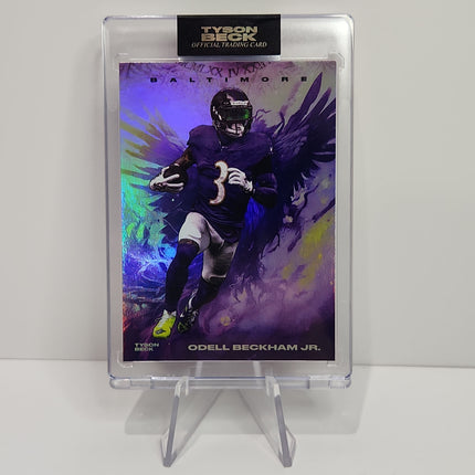 Odell Beckham Jr. 2023/24 Tyson Beck Baltimore Rainbow Foil **Limited to 30 - 28/30** - Premium  from 1of1 Collectables - Just $295! Shop now at 1of1 Collectables