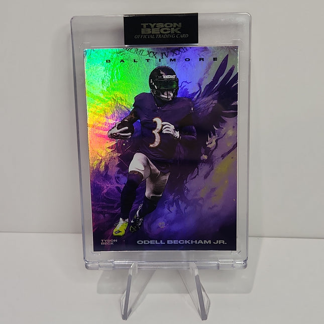 Odell Beckham Jr. 2023/24 Tyson Beck Baltimore Rainbow Foil **Limited to 30 - 28/30** - Premium  from 1of1 Collectables - Just $295! Shop now at 1of1 Collectables