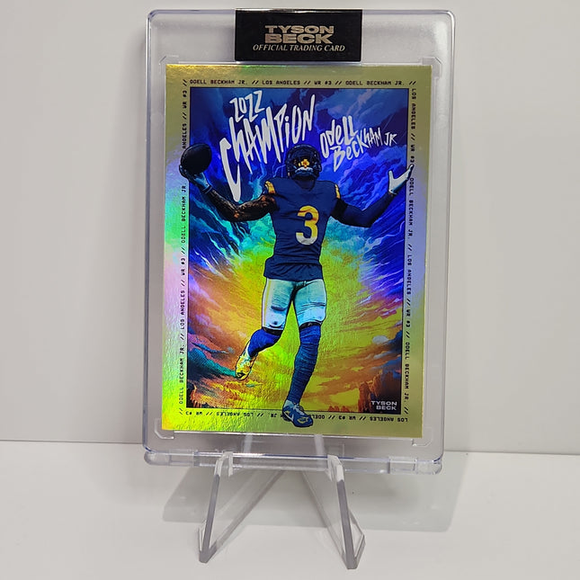 Odell Beckham Jr. 2023/24 Tyson Beck 2022 Champion Rainbow Foil **Limited to 30 - 10/30** - Premium  from 1of1 Collectables - Just $295! Shop now at 1of1 Collectables