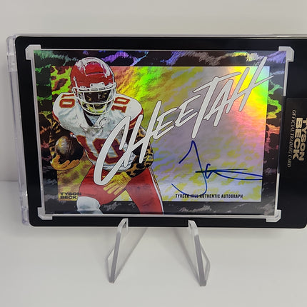 Tyreek Hill 2023/24 Tyson Beck "Cheetah"  Rainbow Foil Autograph **Limited to 20 - 14/20** - Premium  from 1of1 Collectables - Just $650! Shop now at 1of1 Collectables