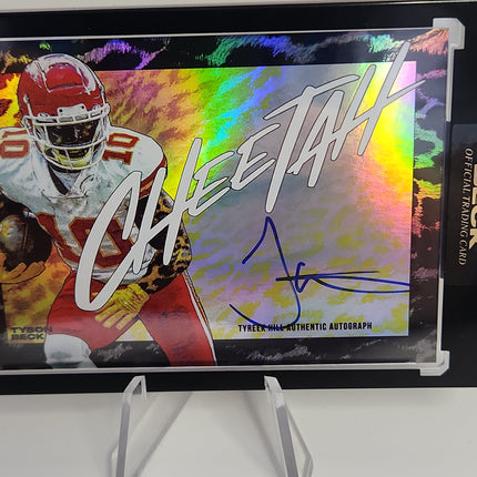 Tyreek Hill 2023/24 Tyson Beck "Cheetah"  Rainbow Foil Autograph **Limited to 20 - 14/20** - Premium  from 1of1 Collectables - Just $650! Shop now at 1of1 Collectables