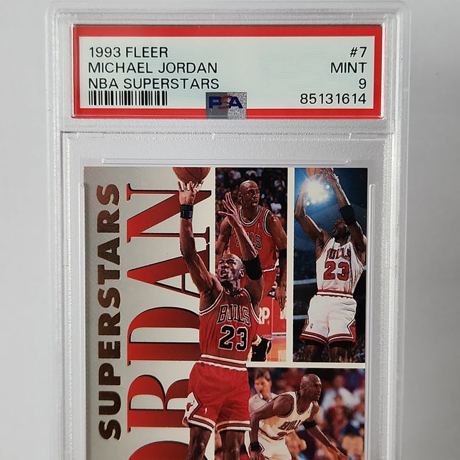 Michael Jordan 1993/94 Fleer NBA Superstars - #7 **PSA MINT 9** - Premium  from 1of1 Collectables - Just $149! Shop now at 1of1 Collectables