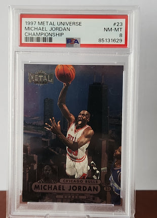 Michael Jordan 1997/98 Metal Universe Championship - #23 **PSA NM-MT 8** - Premium  from 1of1 Collectables - Just $115! Shop now at 1of1 Collectables