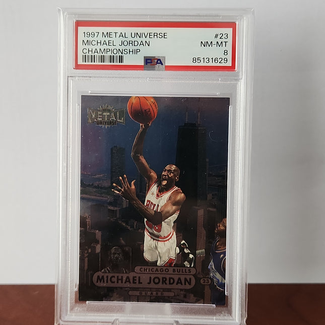 Michael Jordan 1997/98 Metal Universe Championship - #23 **PSA NM-MT 8** - Premium  from 1of1 Collectables - Just $115! Shop now at 1of1 Collectables