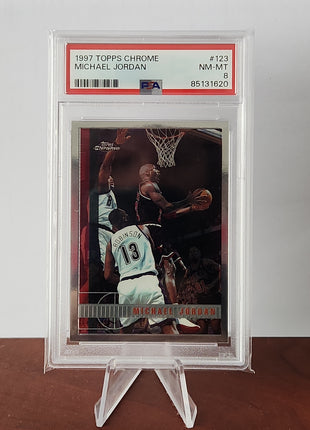 Michael Jordan 1997/98 Topps Chrome - #123 **PSA NM-MT 8** - Premium  from 1of1 Collectables - Just $95! Shop now at 1of1 Collectables