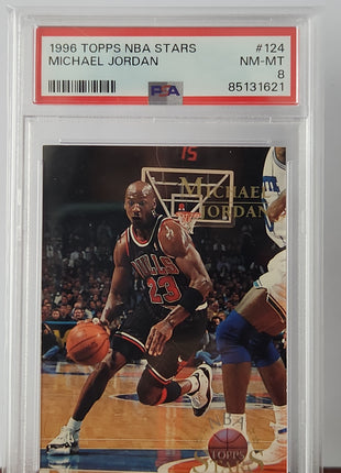 Michael Jordan 1996/97 Topps NBA Stars - #123 **PSA NM-MT 8** - Premium  from 1of1 Collectables - Just $85! Shop now at 1of1 Collectables