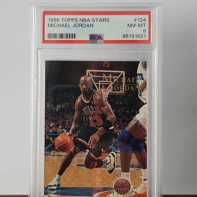 Michael Jordan 1996/97 Topps NBA Stars - #123 **PSA NM-MT 8** - Premium  from 1of1 Collectables - Just $85! Shop now at 1of1 Collectables