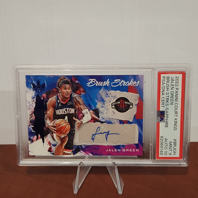 Jalen Green 2022/23 Court Kings Brush Strokes Sapphire Auto **PSA MINT 9** 12/25  **POP 7** - Premium  from 1of1 Collectables - Just $190! Shop now at 1of1 Collectables