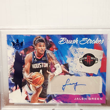 Jalen Green 2022/23 Court Kings Brush Strokes Sapphire Auto **PSA MINT 9** 12/25  **POP 7** - Premium  from 1of1 Collectables - Just $190! Shop now at 1of1 Collectables