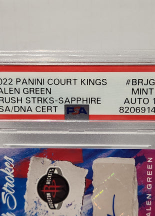 Jalen Green 2022/23 Court Kings Brush Strokes Sapphire Auto **PSA MINT 9** 12/25  **POP 7** - Premium  from 1of1 Collectables - Just $190! Shop now at 1of1 Collectables