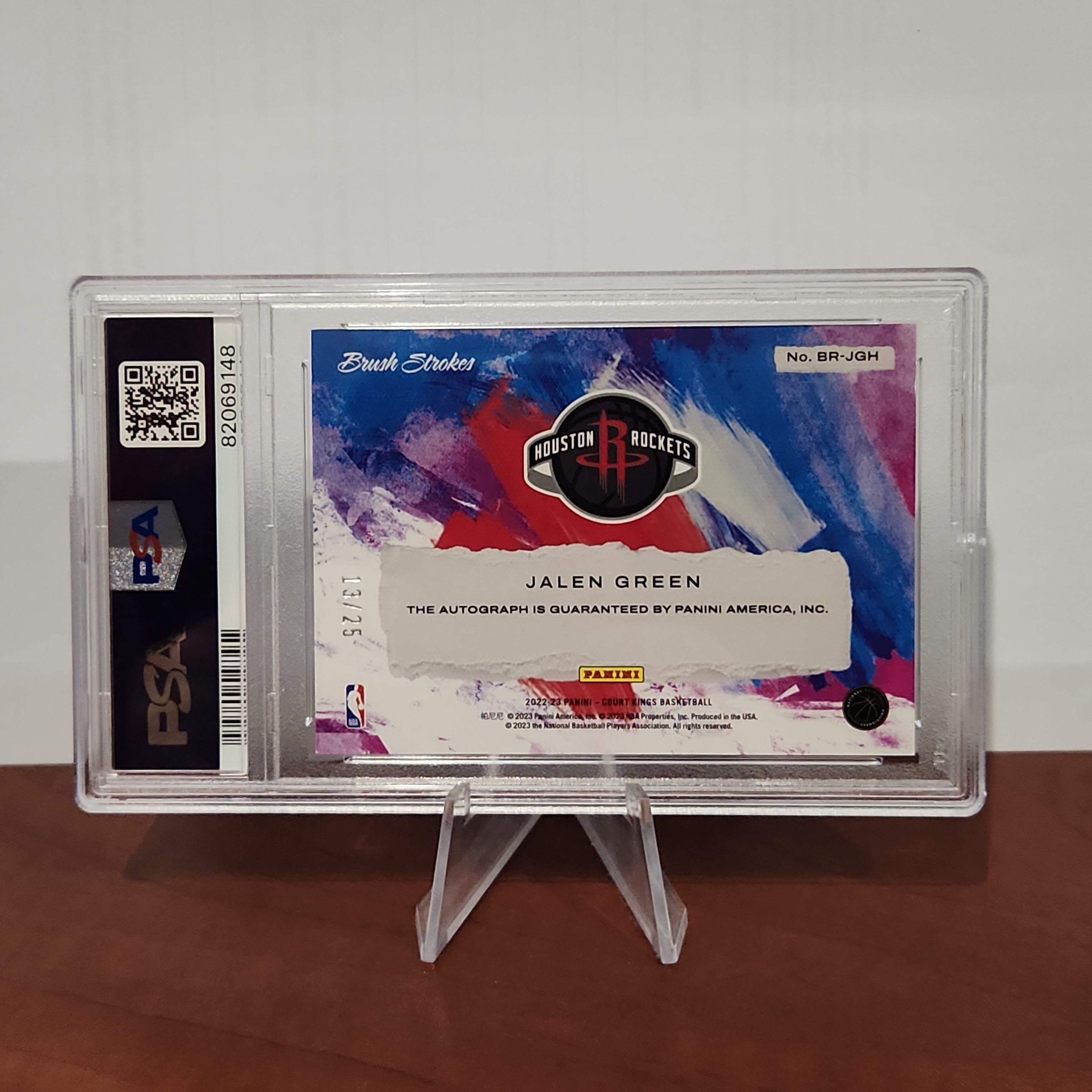 Jalen Green 2022/23 Court Kings Brush Strokes Sapphire Auto **PSA MINT 9** 12/25  **POP 7** - Premium  from 1of1 Collectables - Just $190! Shop now at 1of1 Collectables