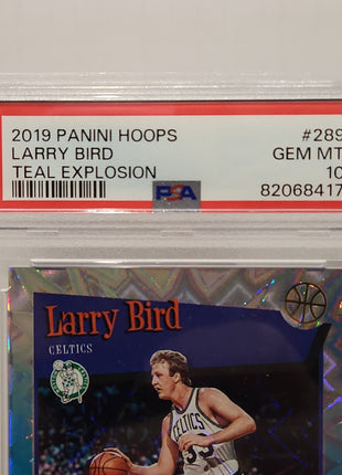 Larry Bird 2019/20 Hoops Teal Explosion #289 **PSA GEM MINT 10** **POP 2** - Premium  from 1of1 Collectables - Just $249! Shop now at 1of1 Collectables