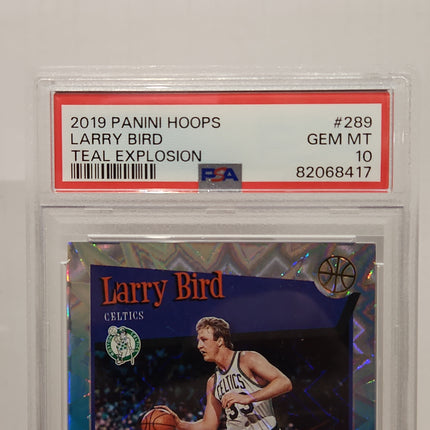 Larry Bird 2019/20 Hoops Teal Explosion #289 **PSA GEM MINT 10** **POP 2** - Premium  from 1of1 Collectables - Just $249! Shop now at 1of1 Collectables