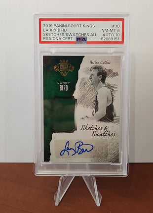 Larry Bird 2016/17 Court Kings Sketches/Swatches **PSA NM-MT 8** POP 1 - 14/60 - Premium  from 1of1 Collectables - Just $395! Shop now at 1of1 Collectables