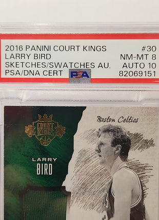 Larry Bird 2016/17 Court Kings Sketches/Swatches **PSA NM-MT 8** POP 1 - 14/60 - Premium  from 1of1 Collectables - Just $395! Shop now at 1of1 Collectables