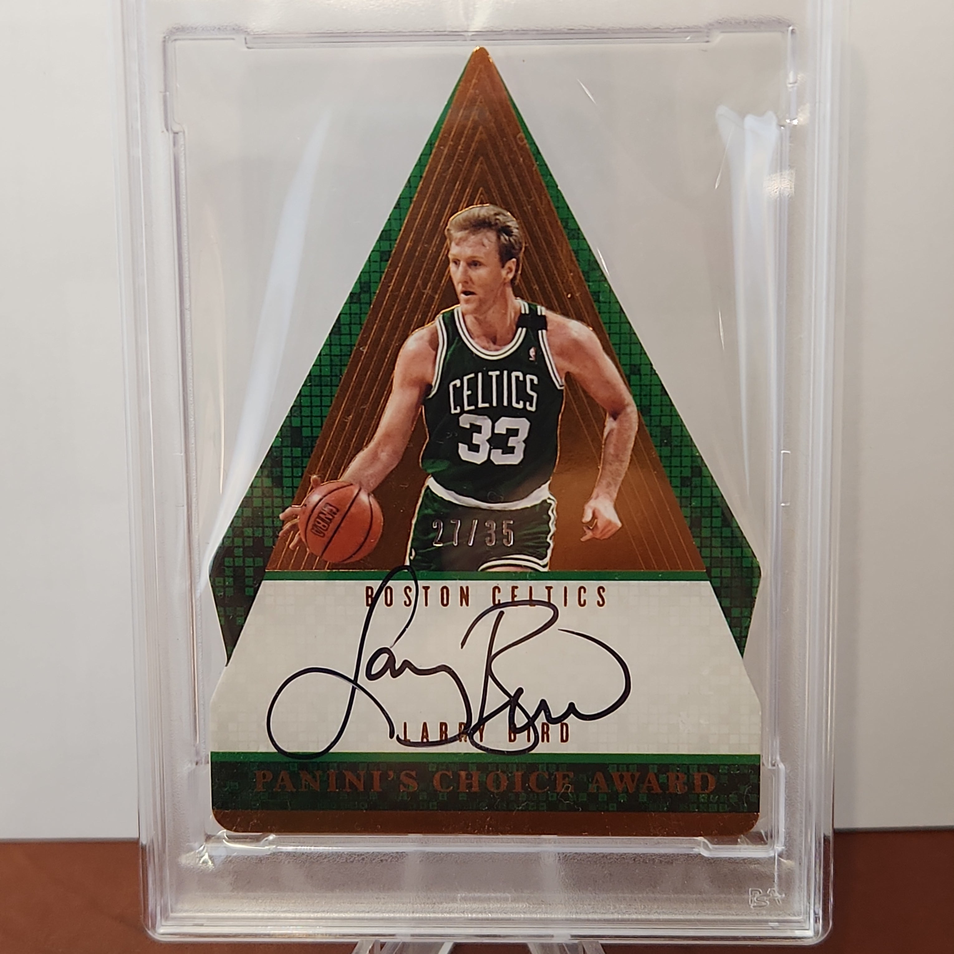 Larry Bird 2016/17 Panini Preferred Choice Auto - #189 **PSA NM-MT 8** POP 1 - 27/35 - Premium  from 1of1 Collectables - Just $495! Shop now at 1of1 Collectables