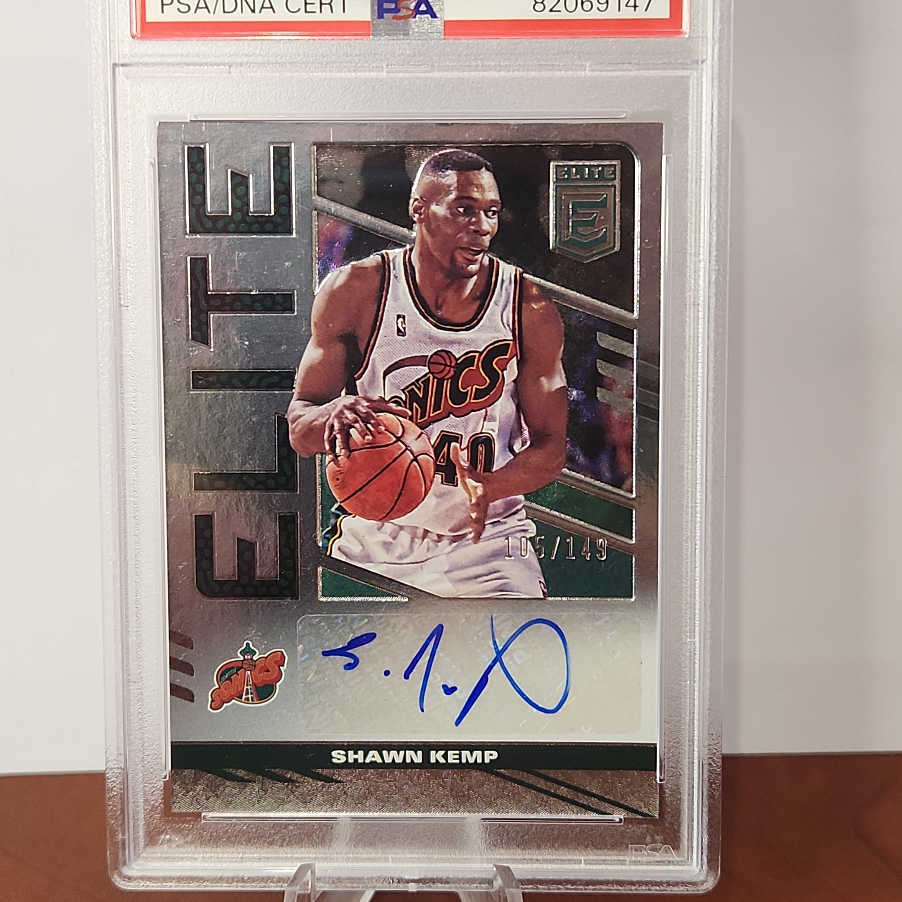 Shawn Kemp 2021/22 Donruss Elite - Elite Signatures  **PSA Mint 9** POP 1 - 105/149 - Premium  from 1of1 Collectables - Just $159! Shop now at 1of1 Collectables