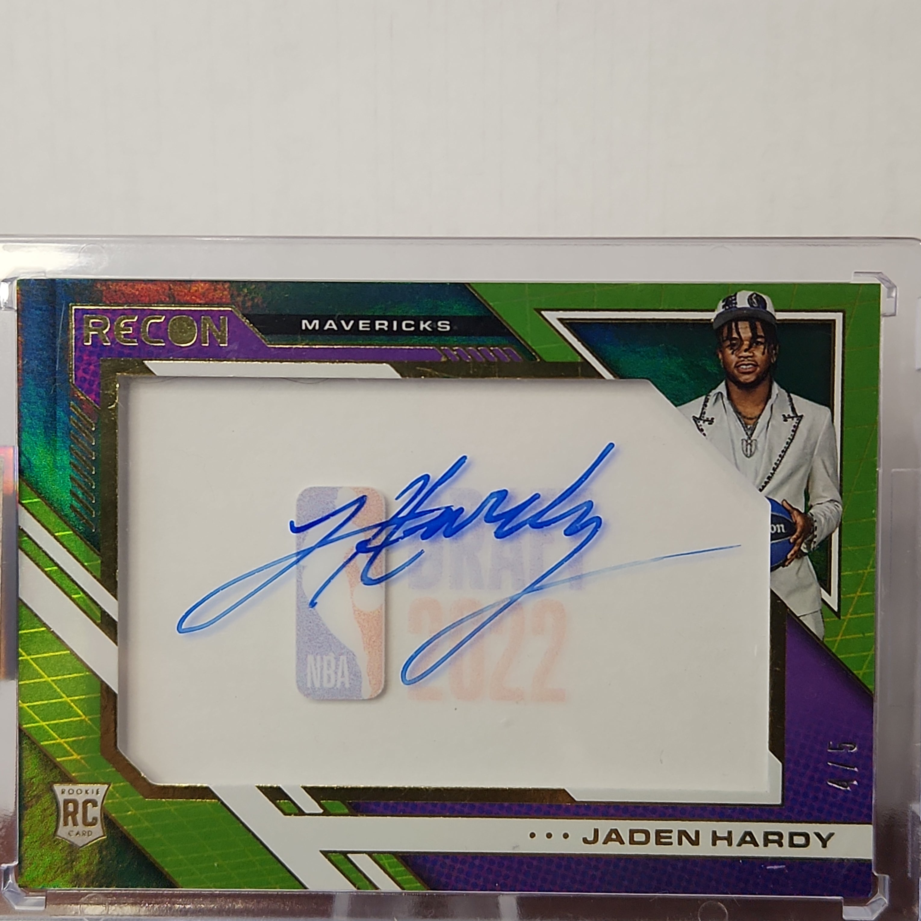 Jaden Hardy 2022/23 Recon Draft Night Acetate Signatures **4/5** - Premium  from 1of1 Collectables - Just $695! Shop now at 1of1 Collectables