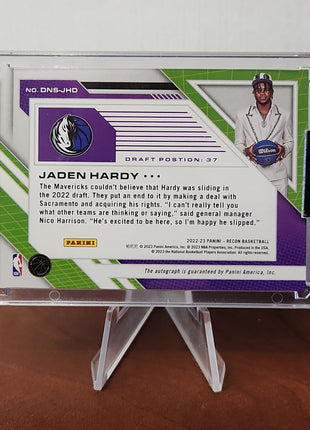 Jaden Hardy 2022/23 Recon Draft Night Acetate Signatures **4/5** - Premium  from 1of1 Collectables - Just $695! Shop now at 1of1 Collectables