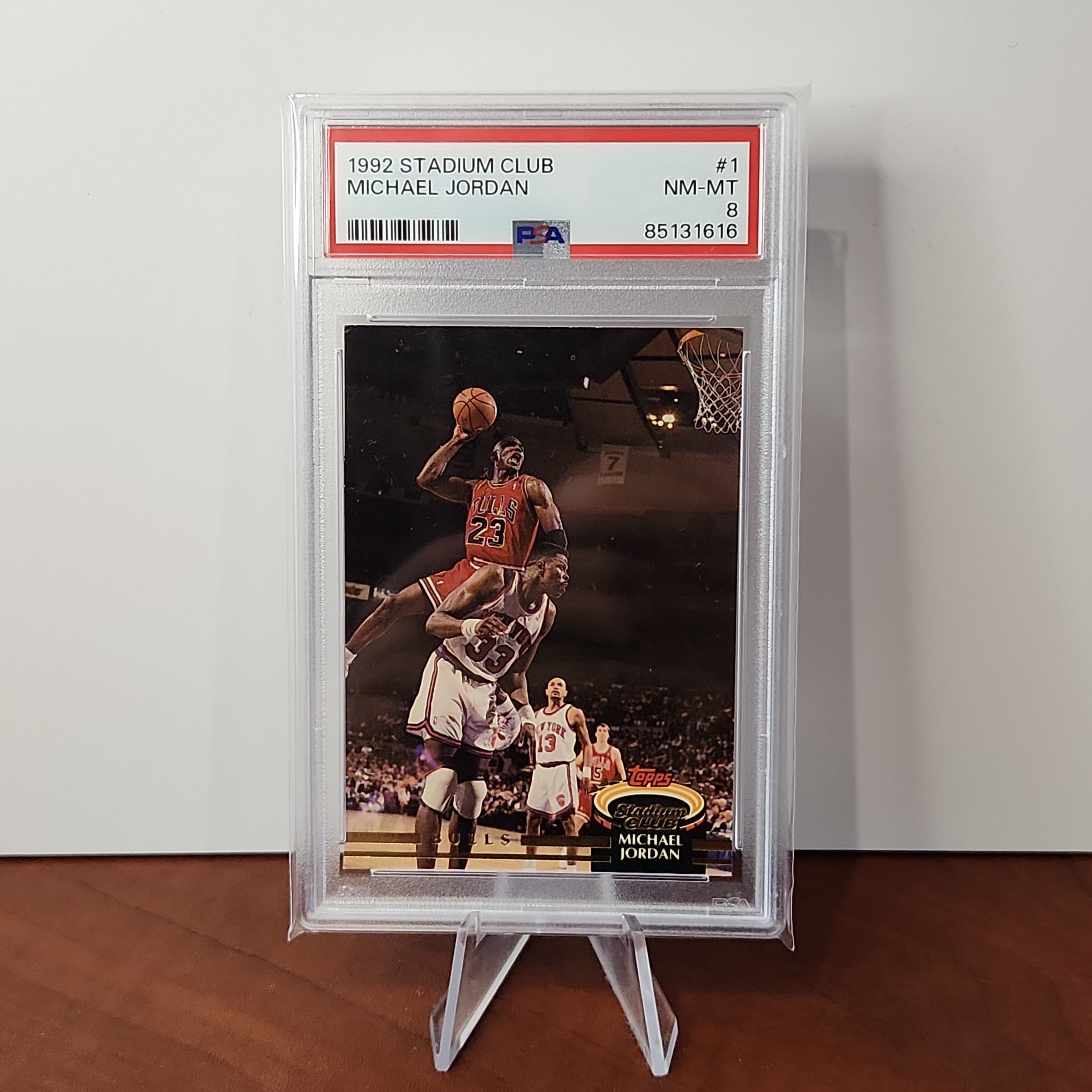 Michael Jordan 1992/92 Stadium Club #1 - **PSA NM-MT 8** - Premium  from 1of1 Collectables - Just $79! Shop now at 1of1 Collectables