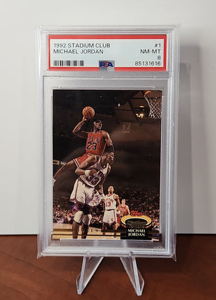 Michael Jordan 1992/92 Stadium Club #1 - **PSA NM-MT 8** - Premium  from 1of1 Collectables - Just $79! Shop now at 1of1 Collectables