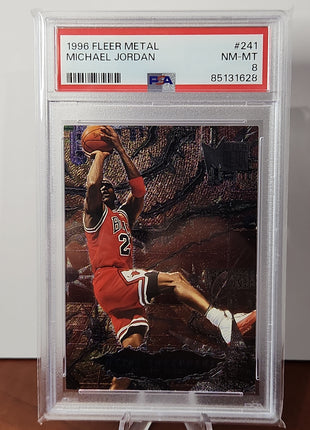 Michael Jordan 1996/97 Fleer Metal #241 - **PSA NM-MT 8** - Premium  from 1of1 Collectables - Just $149! Shop now at 1of1 Collectables