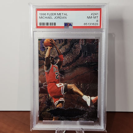 Michael Jordan 1996/97 Fleer Metal #241 - **PSA NM-MT 8** - Premium  from 1of1 Collectables - Just $149! Shop now at 1of1 Collectables