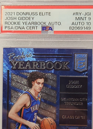 Josh Giddey 2021/22 Donruss Rookie Yearbook Auto **PSA MINT 9** - Premium  from 1of1 Collectables - Just $365! Shop now at 1of1 Collectables