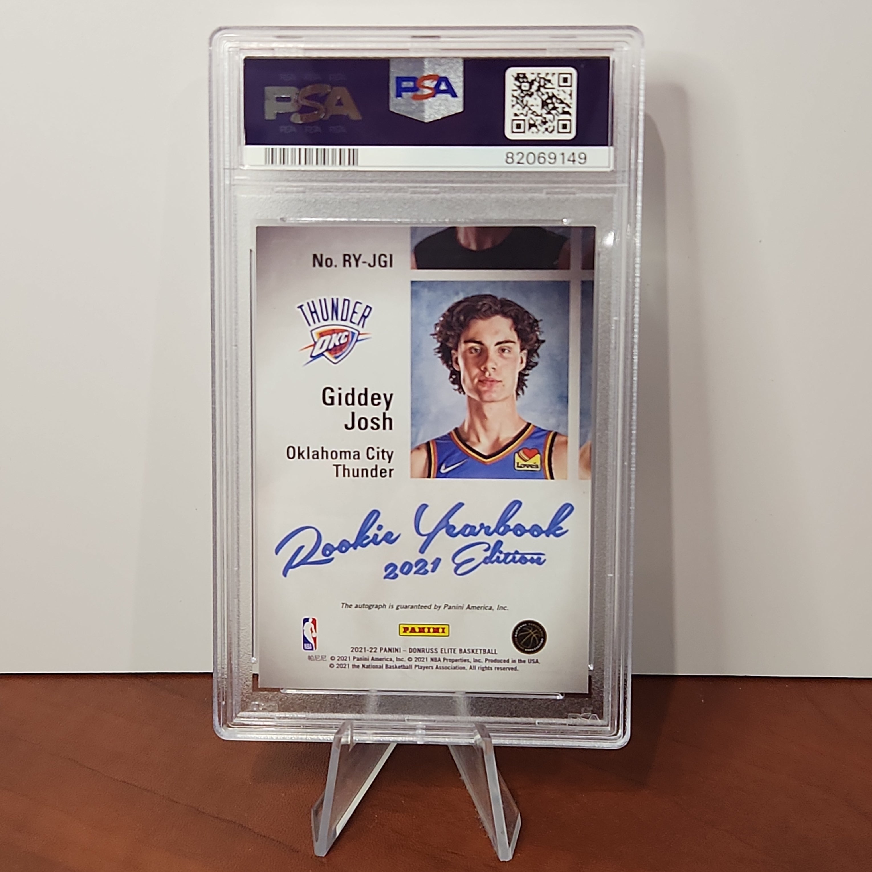 Josh Giddey 2021/22 Donruss Rookie Yearbook Auto **PSA MINT 9** - Premium  from 1of1 Collectables - Just $365! Shop now at 1of1 Collectables