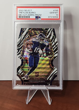 Treylon Burks 2022/23 Select Die-Cut Zebra Prizm **PSA GEM MINT 10** - Premium  from 1of1 Collectables - Just $249! Shop now at 1of1 Collectables